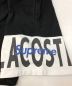 中古・古着 LACOSTE LIVE (ラコステライブ) SUPREME (シュプリーム) LOGO PANEL SWEATSHORT ブラック×ホワイト サイズ:S：8800円