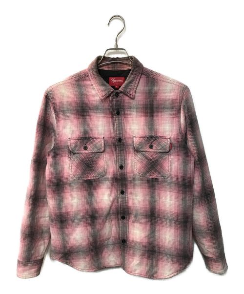 SUPREME（シュプリーム）SUPREME (シュプリーム) 16AW QUILTED SHADOW PLAID SHIRT ピンク サイズ:ｓの古着・服飾アイテム