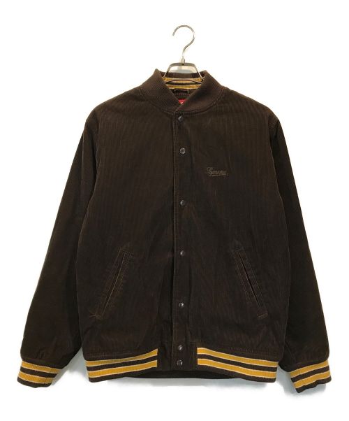 SUPREME（シュプリーム）SUPREME (シュプリーム) World Famous Corduroy Varsity Jacket ブラウン サイズ:Mの古着・服飾アイテム