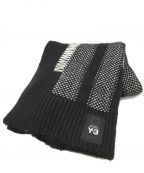 Y-3ワイスリー）の古着「KNIT SCARF」｜ブラック×ホワイト