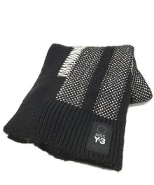 Y-3（ワイスリー）の古着「KNIT SCARF」｜ブラック×ホワイト