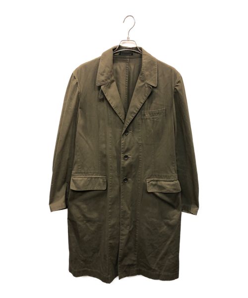 Yohji Yamamoto pour homme（ヨウジヤマモト プールオム）Yohji Yamamoto pour homme (ヨウジヤマモト プールオム) 22SS DYEING COTTON TWILL LONG JACKET グリーン サイズ:3の古着・服飾アイテム