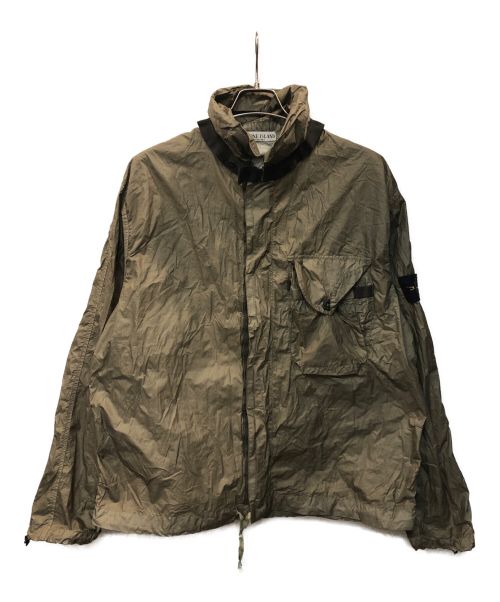 STONE ISLAND（ストーンアイランド）STONE ISLAND (ストーンアイランド) 04ssGARMENT DYED NYLON JACKET カーキ サイズ:XLの古着・服飾アイテム