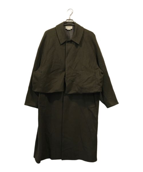 YOKE（ヨーク）YOKE (ヨーク) 3WAY BALL COLLAR SHARE COAT オリーブ サイズ:Sの古着・服飾アイテム