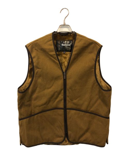 Barbour（バブアー）Barbour (バブアー) WARM PILE WAISTCOAT ZIP-IN LINER ブラウン サイズ:50の古着・服飾アイテム