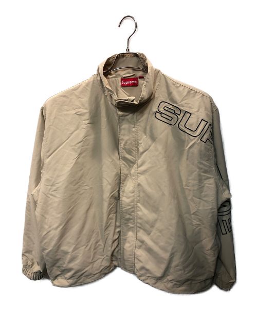 SUPREME（シュプリーム）SUPREME (シュプリーム) Spellout Embroidered Track Jacket Sand ベージュ サイズ:Mの古着・服飾アイテム