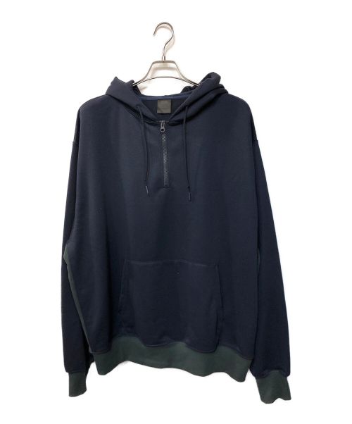 DAIWA PIER39（ダイワ ピア39）DAIWA PIER39 (ダイワ ピア39) TECH SWEAT HALF ZIP HOOD ネイビー サイズ:XLの古着・服飾アイテム