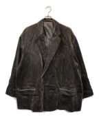 Graphpaperグラフペーパー）の古着「Suvin Corduroy Oversized Double Jacket」｜グレー