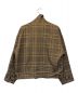 AURALEE (オーラリー) WOOL SERGE CHECK ZIP-UP BLOUSON ブラウン サイズ:SIZE 4：24800円