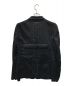 BLACK COMME des GARCONS (ブラック コムデギャルソン) バッククロスデザインピークドラペルジャケット ブラック サイズ:M：12000円