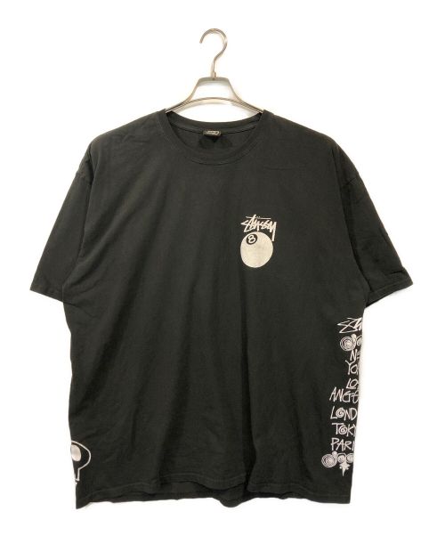 stussy（ステューシー）stussy (ステューシー) Test Strike Pigment Dyed Tee ブラック サイズ:XXLの古着・服飾アイテム