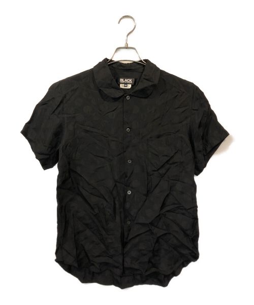 BLACK COMME des GARCONS（ブラック コムデギャルソン）BLACK COMME des GARCONS (ブラック コムデギャルソン) ドットラウンドカラーシャツ ブラック サイズ:Mの古着・服飾アイテム