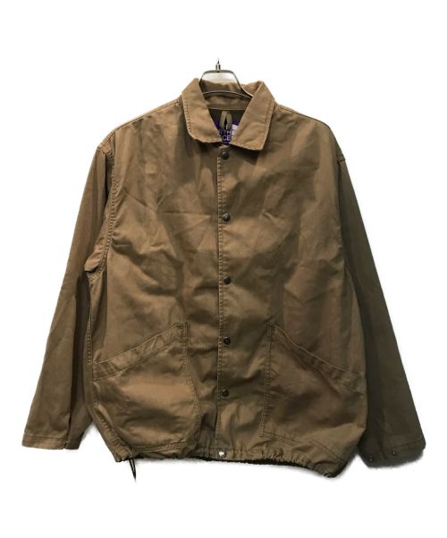 THE NORTHFACE PURPLELABEL（ザ・ノースフェイス パープルレーベル）THE NORTHFACE PURPLELABEL (ザ・ノースフェイス パープルレーベル) Herringbone Twill C.P.O Jacket ブラウン サイズ:Lの古着・服飾アイテム