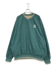 HUF（ハフ）の古着「リバーシブルナイロンプルオーバー」｜グリーン×ベージュ