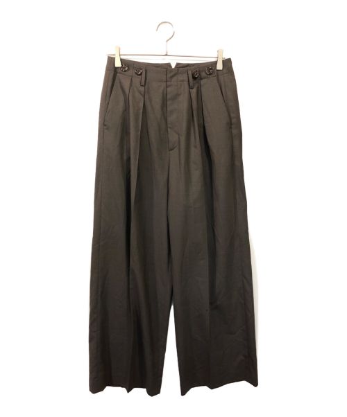 6(ROKU) BEAUTY&YOUTH（ロク ビューティーアンドユース）6(ROKU) BEAUTY&YOUTH (ロク ビューティーアンドユース) TOROPICAL CLOTH PANTS グレー サイズ:36の古着・服飾アイテム