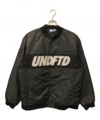 UNDEFEATEDアンディフィーテッド）の古着「SATIN BASEBALL JACKET」｜ブラック