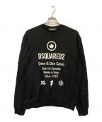 DSQUARED2ディースクエアード）の古着「CREW NECK SWEATSHIRT」｜ブラック