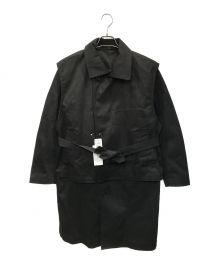 Dickies×Toironier（ディッキーズ×トワロニエ）の古着「Layered Trench Coat」｜ブラック