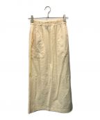 tricot COMME des GARCONSトリココムデギャルソン）の古着「オールドフラワー刺繍スカート」｜イエロー
