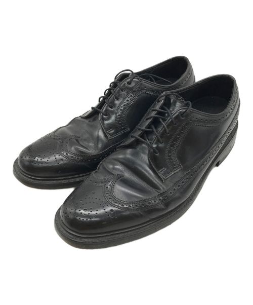 Florsheim（フローシャイム）Florsheim (フローシャイム) ウィングチップシューズ ブラック サイズ:7－1/2の古着・服飾アイテム