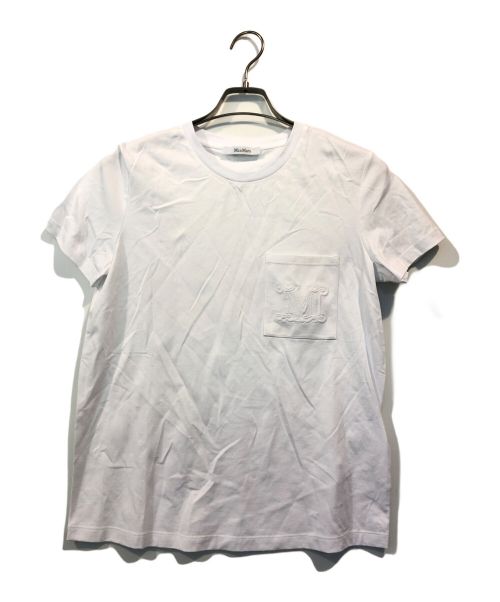 MaxMara（マックスマーラ）MaxMara (マックスマーラ) VALIDOポケットTシャツ ホワイト サイズ:Mの古着・服飾アイテム