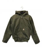 CarHarttカーハート）の古着「J130 WASHED DUCK INSULATED ACTIVE JACKET」｜モスグリーン