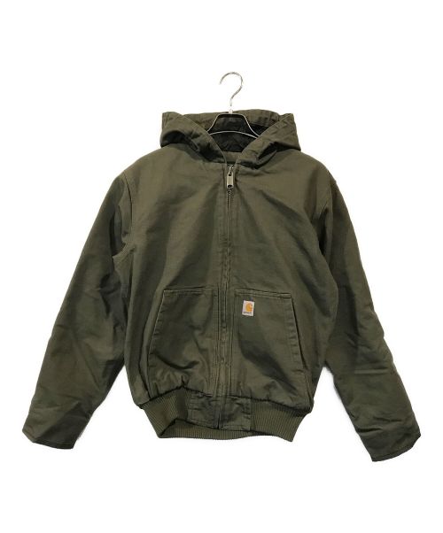 CarHartt（カーハート）CarHartt (カーハート) J130 WASHED DUCK INSULATED ACTIVE JACKET モスグリーン サイズ:Sの古着・服飾アイテム