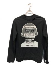 RAF SIMONS（ラフシモンズ）の古着「DISTRESSED CREW NECK SWEATSHIRT」｜ブラック