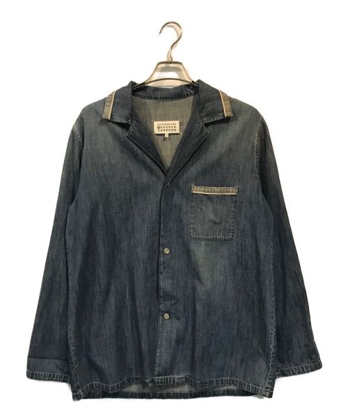 Martin Margiela 10（マルタン・マルジェラ 10）Martin Margiela 10 (マルタン・マルジェラ 10) DENIM PAJAMA SHIRT インディゴ サイズ:size44の古着・服飾アイテム