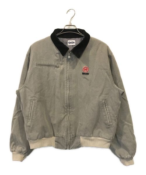 9090（9090）9090 (9090) N Logo Vintage Work Jacket グレー サイズ:Lの古着・服飾アイテム