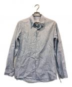 gabriela coll garmentsガブリエラコールガーメンツ）の古着「23ssLINEN STRIPED SHIRT」｜ブルー