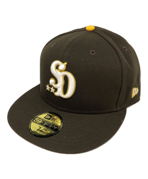 New Era（ニューエラ）New Era (ニューエラ) STANDARD CALIFORNIA (スタンダートカルフォニア) 59FIFTY Logo Cap ブラウンの古着・服飾アイテム