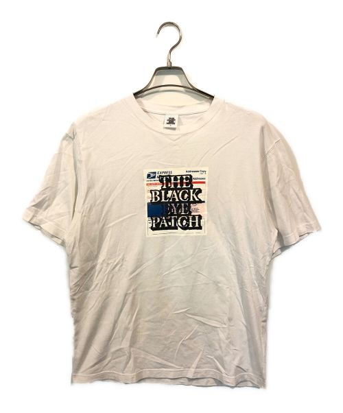 THE BLACK EYE PATCH（ブラックアイパッチ）THE BLACK EYE PATCH (ブラックアイパッチ) LABEL TEE ホワイト サイズ:Mの古着・服飾アイテム