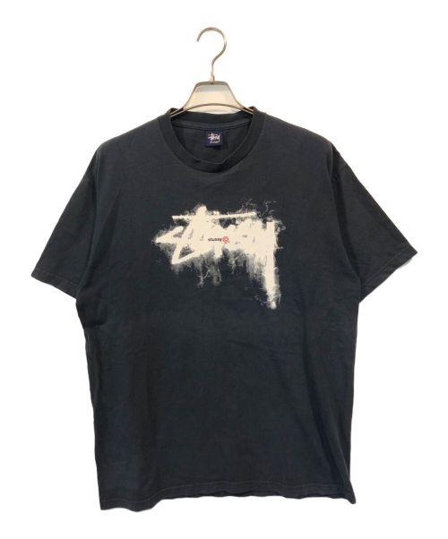 stussy（ステューシー）stussy (ステューシー) 90ｓプリントTシャツ ネイビー サイズ:XLの古着・服飾アイテム