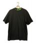 MSGM（エムエスジーエム）の古着「branded neckline t-shirt」｜ブラック