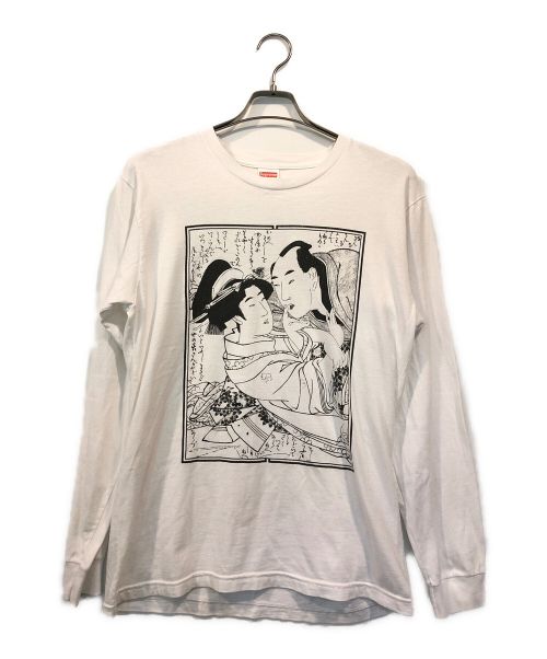 SUPREME（シュプリーム）SUPREME (シュプリーム) SASQUATCHfabrix. (サスクワッチファブリックス) 16SS Shunga L/S Tee ホワイト サイズ:Mの古着・服飾アイテム