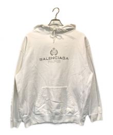 BALENCIAGA（バレンシアガ）の古着「BB PARIS Hoodie」｜ホワイト