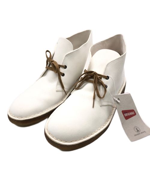 CLARKS（クラークス）CLARKS (クラークス) デザートブーツ ホワイト サイズ:8の古着・服飾アイテム