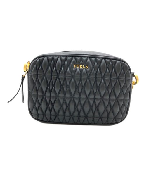 FURLA（フルラ）FURLA (フルラ) キルティングショルダーバッグ ブラックの古着・服飾アイテム