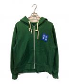 ADER errorアーダーエラー）の古着「TRS DECAL HOODIE ZIP-UP」｜グリーン