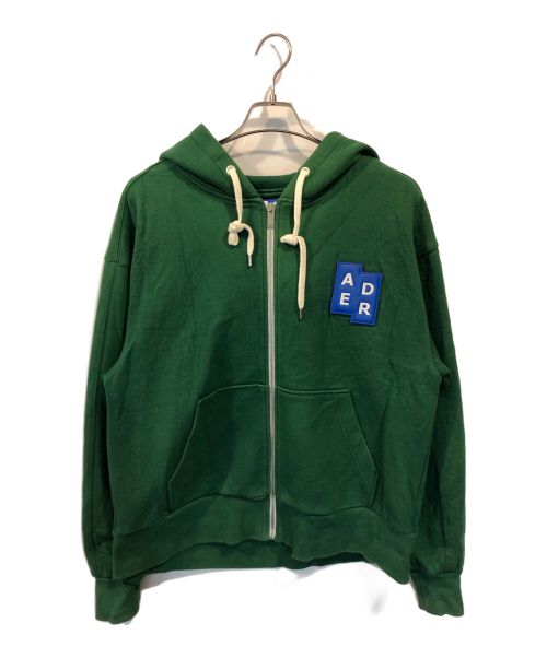 ADER error（アーダーエラー）ADER error (アーダーエラー) TRS DECAL HOODIE ZIP-UP グリーン サイズ:3の古着・服飾アイテム