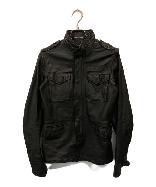 wjk（ダブルジェイケー）wjk (ダブルジェイケー) M65 WILD HORSE JACKET ブラック サイズ:Lの古着・服飾アイテム