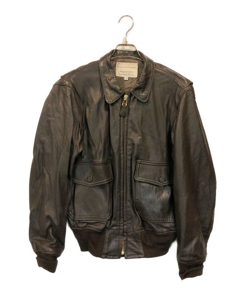 TAYLORs LEATHER（テイラーズレザー）TAYLORs LEATHER (テイラーズレザー) レザーA-2ジャケット ブラウン サイズ:SIZE 38の古着・服飾アイテム