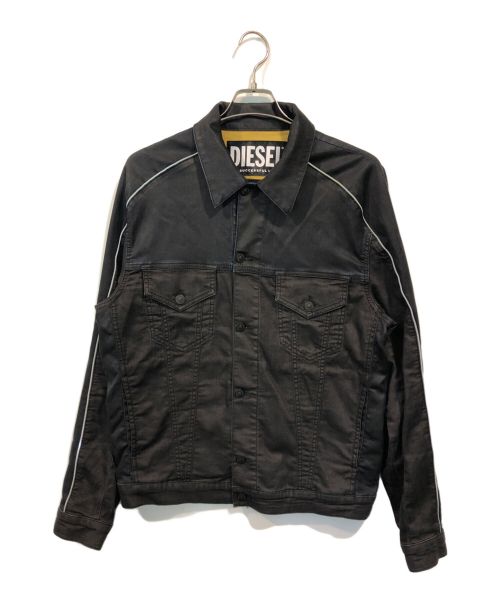 DIESEL（ディーゼル）DIESEL (ディーゼル) D-BRAVY-SP-NE/ジョグジーンズジャケット ブラック サイズ:Lの古着・服飾アイテム