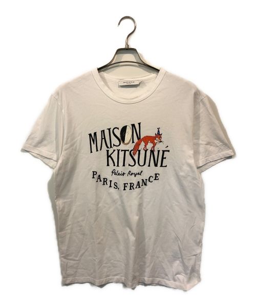 maison kitsune（メゾンキツネ）maison kitsune (メゾンキツネ) OLYMPIA (オランピア) Tシャツ ホワイト サイズ:Lの古着・服飾アイテム