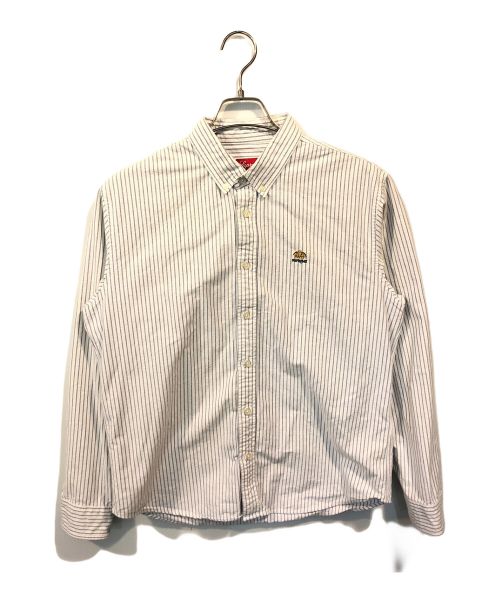 SUPREME（シュプリーム）SUPREME (シュプリーム) 19FW Flannel oxford shirt ホワイト×ブルー サイズ:Mの古着・服飾アイテム