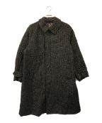 Needlesニードルズ）の古着「Balcollar Coat -W/PE/R/N Tweed」｜ブラック