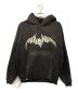 ANTIMID（アンチミッド）の古着「METALLIC LOGO HOODIE」｜ブラック