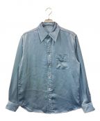 TOGA VIRILISトーガ ビリリース）の古着「Satin shirt」｜スカイブルー
