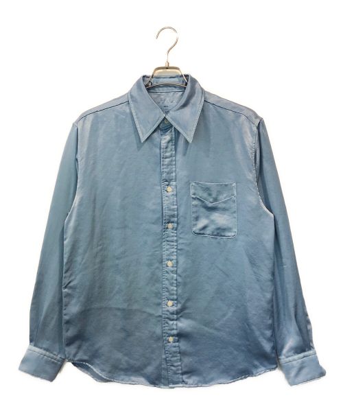 TOGA VIRILIS（トーガ ビリリース）TOGA VIRILIS (トーガ ビリリース) Satin shirt スカイブルー サイズ:SIZE44の古着・服飾アイテム